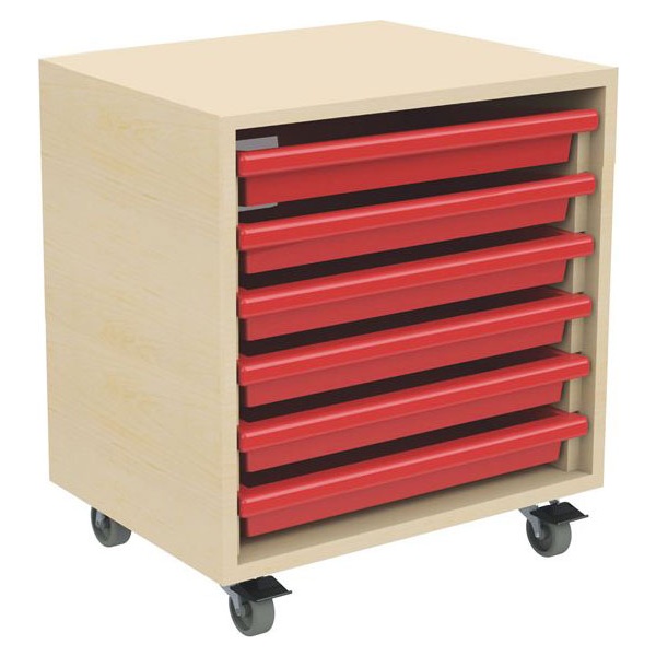 6 Tray Mobile A3 Art & Paper Storage Unit