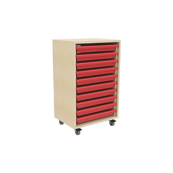 10 Tray Mobile Art & Paper Storage Unit