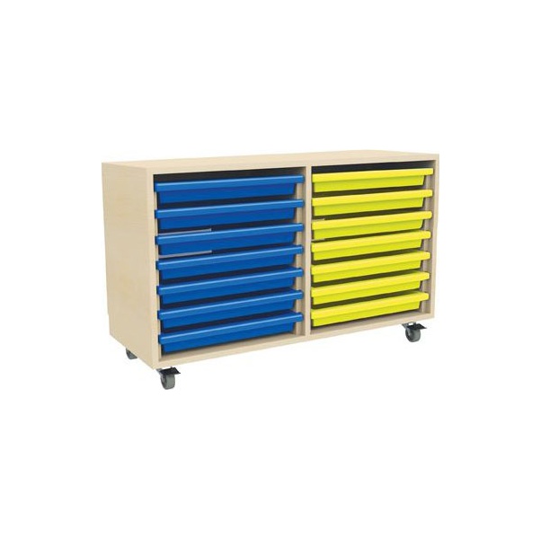 14 Tray Mobile Art & Paper Storage Unit