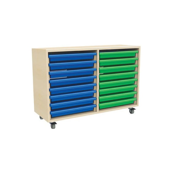 16 Tray Mobile Art & Paper Storage Unit