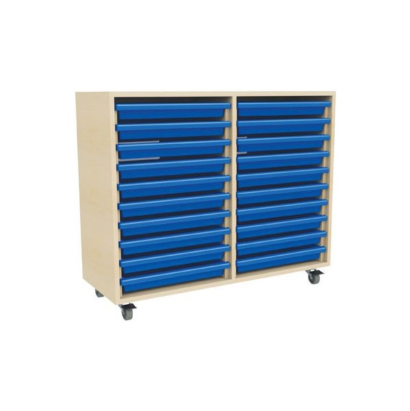 20 Tray Mobile Art & Paper Storage Unit