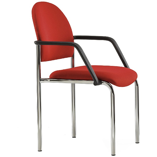 Pledge Arena Rounded Back 4 Leg Chair Without Arms