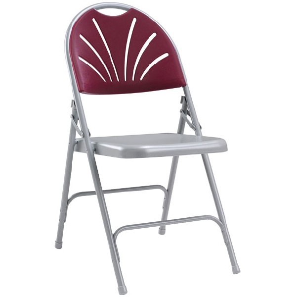 Fan Back Steel Folding Chair