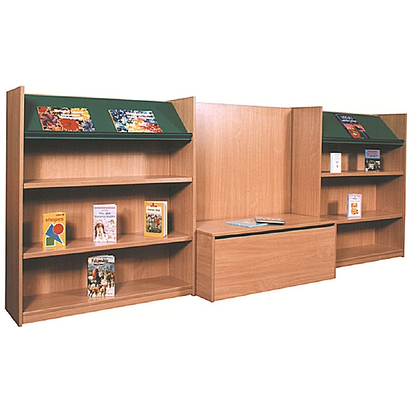 Nexus Library Bench Seat Combination Bookcases