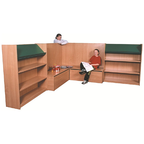 Nexus Library Corner Combination Bookcases