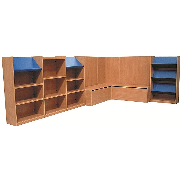 Nexus Large Library Corner Combination Bookcases