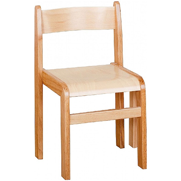 Natural Wooden Stacking Chairs