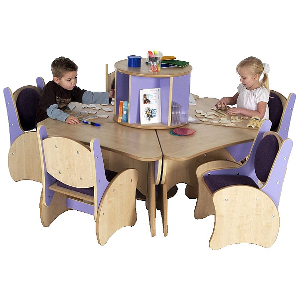 Pentagon Table & Chairs Reading Centre Bundle Deal