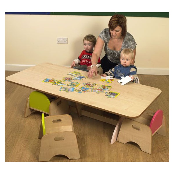 Luna Rectangular Nursery Table