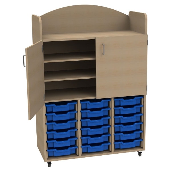 Stretton 18 Shallow Tray Triple Bay Storage Unit &