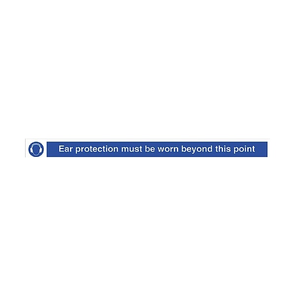Ear Protection Must Be Worn Beyond This Point Sign