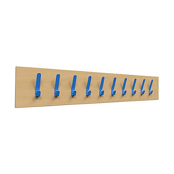 Single Colour Classroom Coat Hook Rails 10