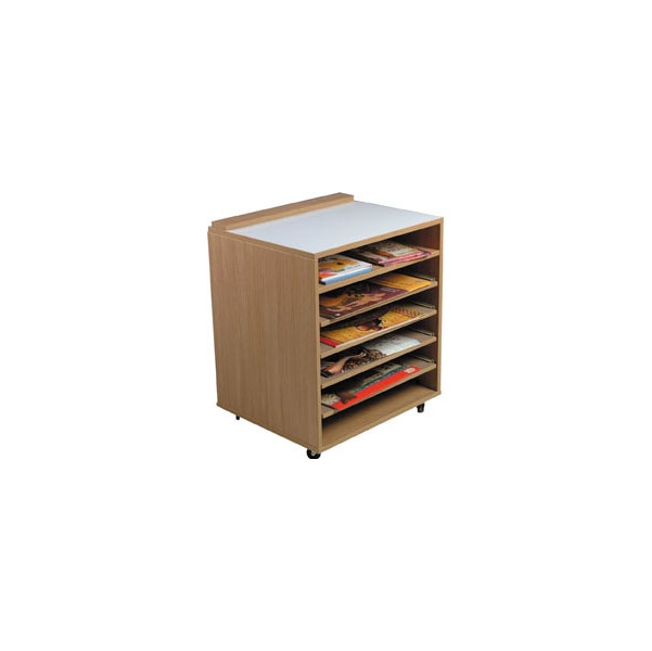 Mobile Big Book Easel With Whiteboard Bookcases & Literature Sorters