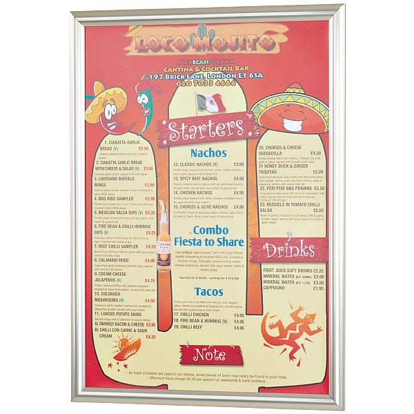 Busygrip Stainless Steel Poster Frame