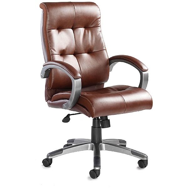 Carini Leather Faced managers Chair