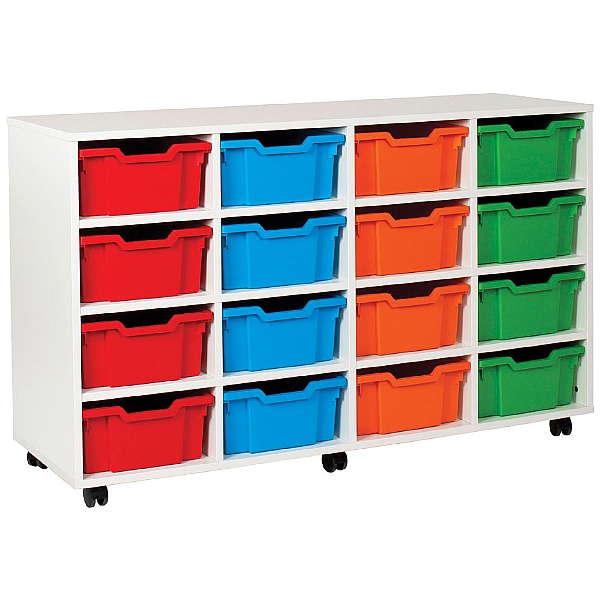 16 Tray Jumbo White Range Storage Unit