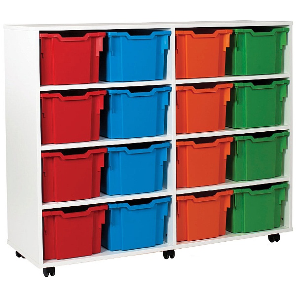 16 Extra Deep Tray White Range Storage Unit