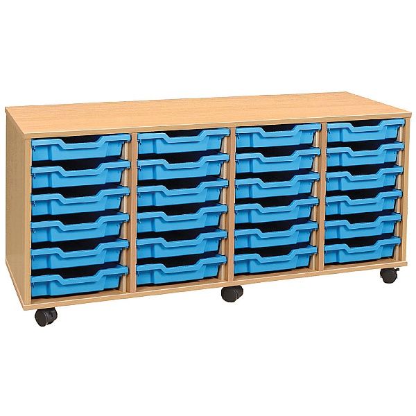 4 Store 24 Tray Shallow Storage Unit