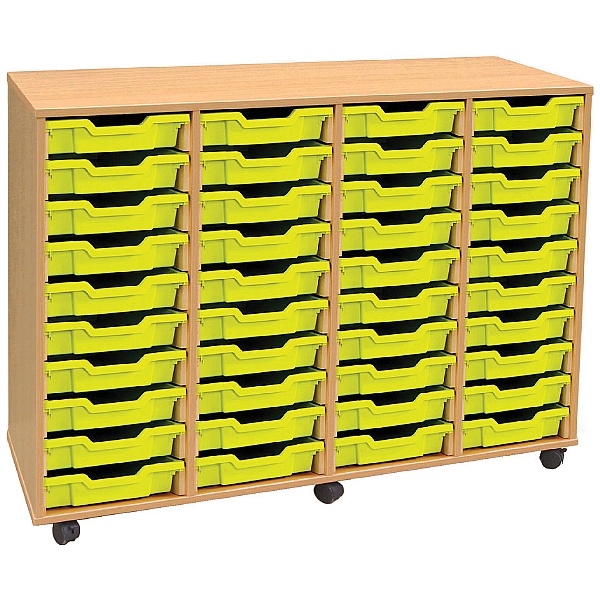 4 Store 40 Tray Shallow Storage Unit