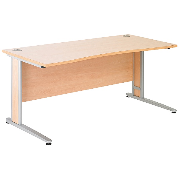 Gravity Deluxe Double Wave Cantilever Desk