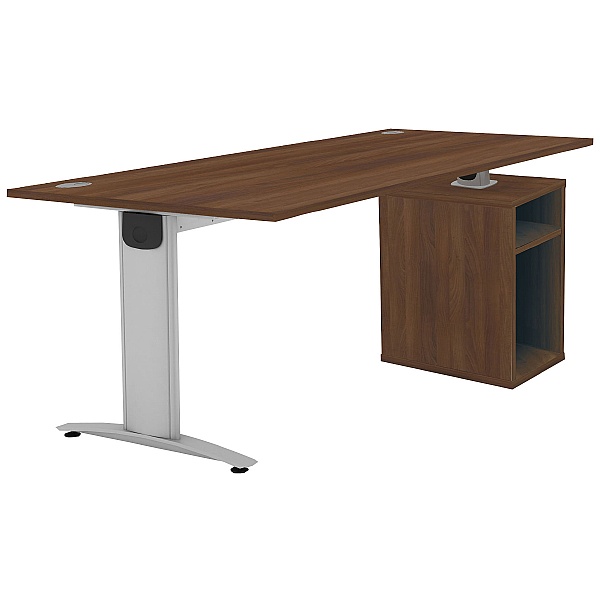 Protocol iBeam Rectangular Desk With Open Pedestal