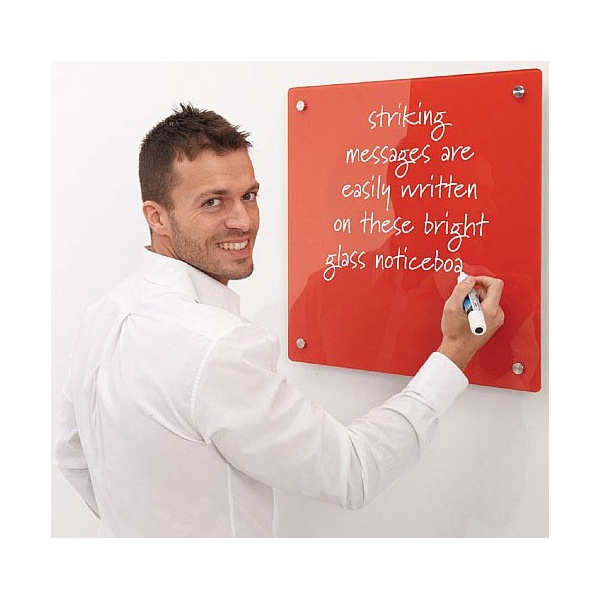 Write On Coloured Magnetic Glass Drywipe Boards