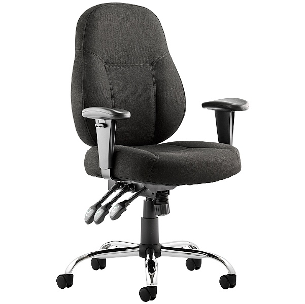 Tornado Black Task Chair