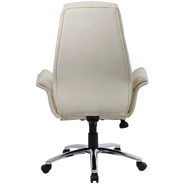 Jersey High Back Executive Leather Faced Armchair Executive Office Chairs