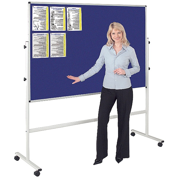 Double Sided Felt Mobile Noticeboard