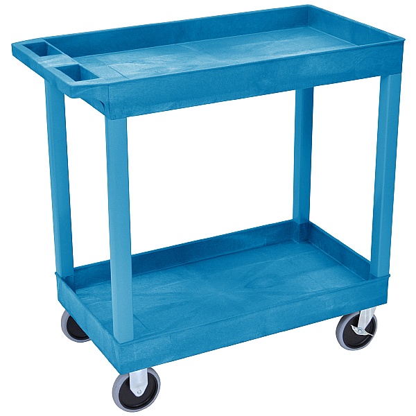 Heavy Duty Multi Purpose 2 Shelf Plastic Trolleys