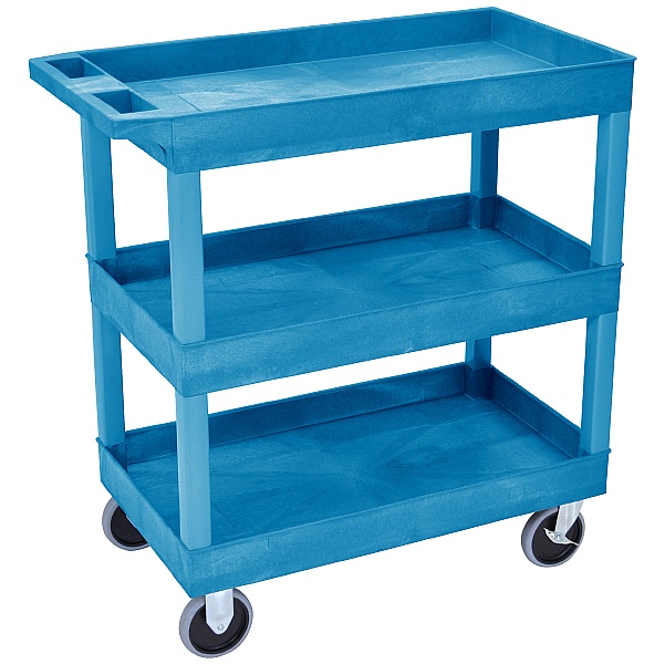 Heavy Duty Multi Purpose 3 Shelf Plastic Trolleys