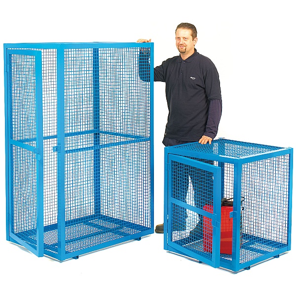 Blue Security Cages