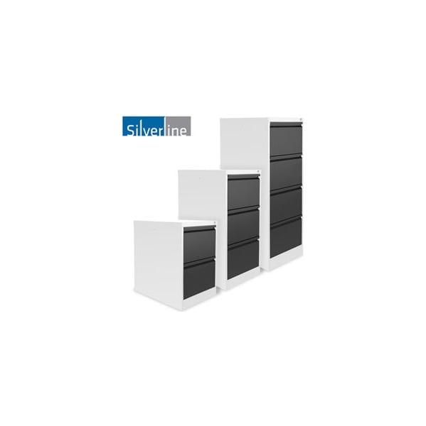 Silverline M:Line Two Tone Filing Cabinets