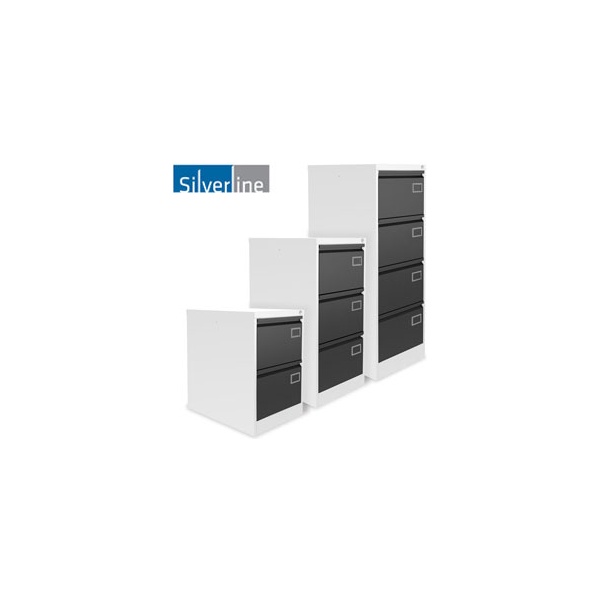 Silverline Two Tone Executive Filing Cabinets