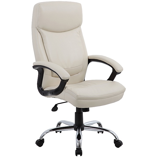 Office Furniture Cream Leather Office Chairs