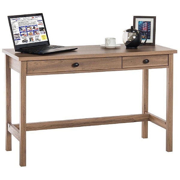 Oak Console Laptop Computer Desk