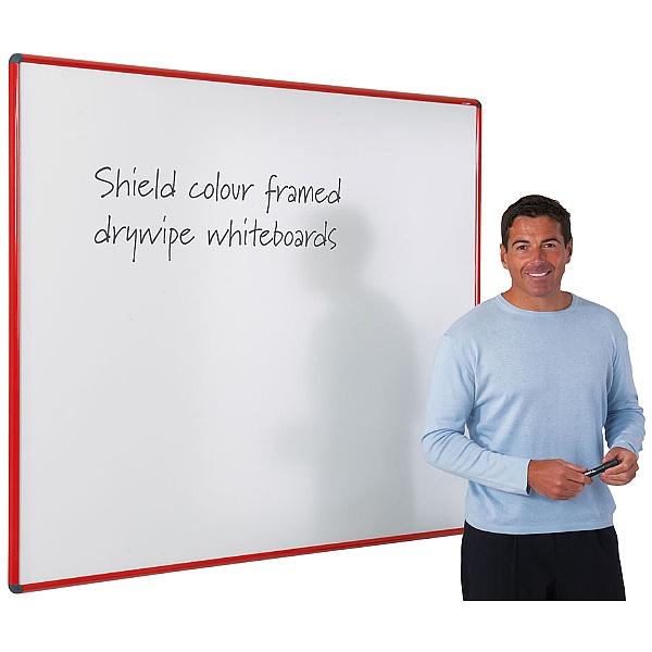Coloured Frame Shield Whiteboard Whiteboards