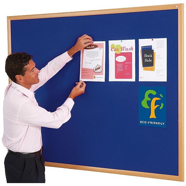 Eco-Friendly Light Oak Framed Noticeboards