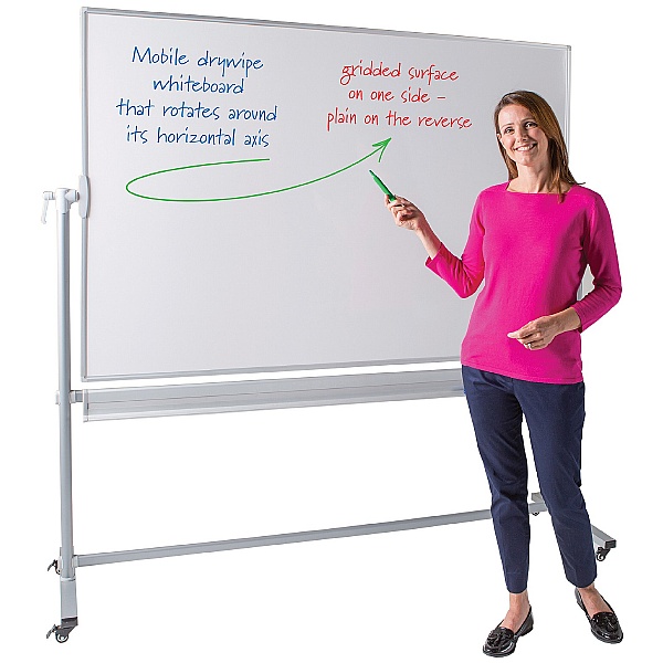 Write-On Economy Revolving Whiteboard