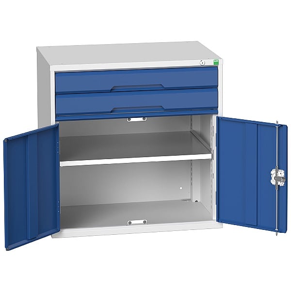 Bott Verso Drawer Cabinets - 800mm Wide x 800mm High - 2 Drawers & Cupboard