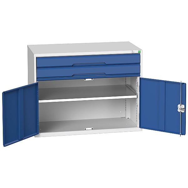 Bott Verso Drawer Cabinets - 1050mm Wide x 800mm High - 2 Drawers With Cupboard
