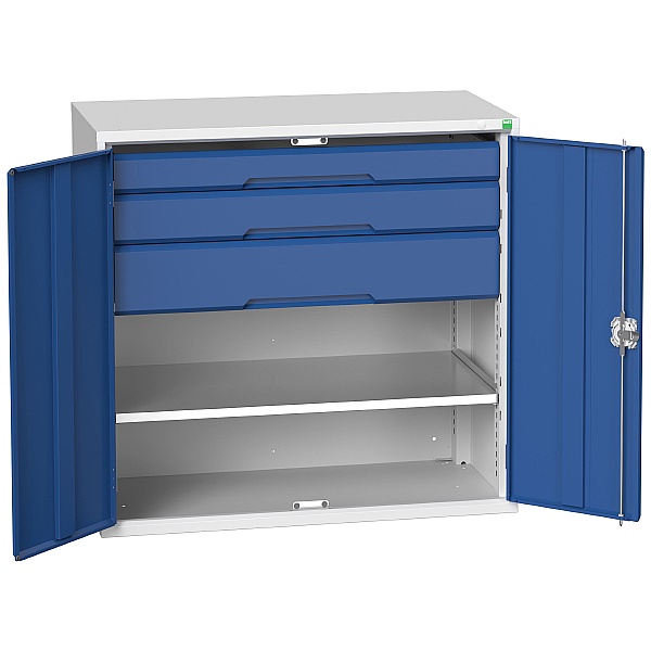 Bott Verso Kitted Cupboard 1050W 1 Shelf and 3 Drawers