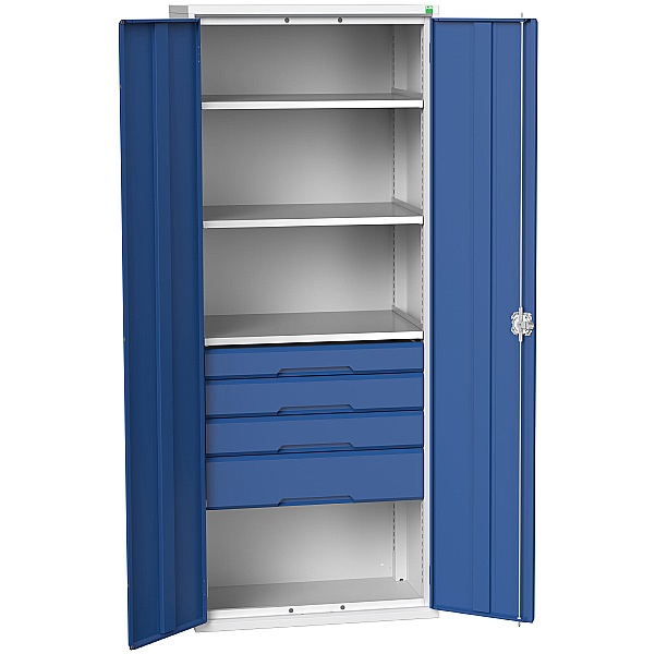 Bott Verso Kitted Cupboard 800W 3 Shelves and 4 Drawers