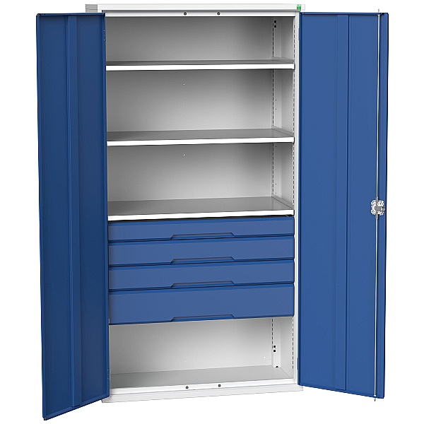 Bott Verso Kitted Cupboard 1050W 3 Shelves and 4 Drawers