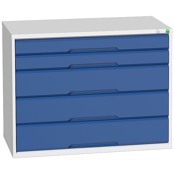 Bott Verso Drawer Cabinets - 1050mm Wide x 800mm High - 5 Drawers