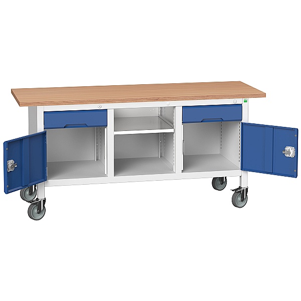 Bott Verso Mobile Storage Benches - 1750mm With 2 Cupboards & 2 Drawers