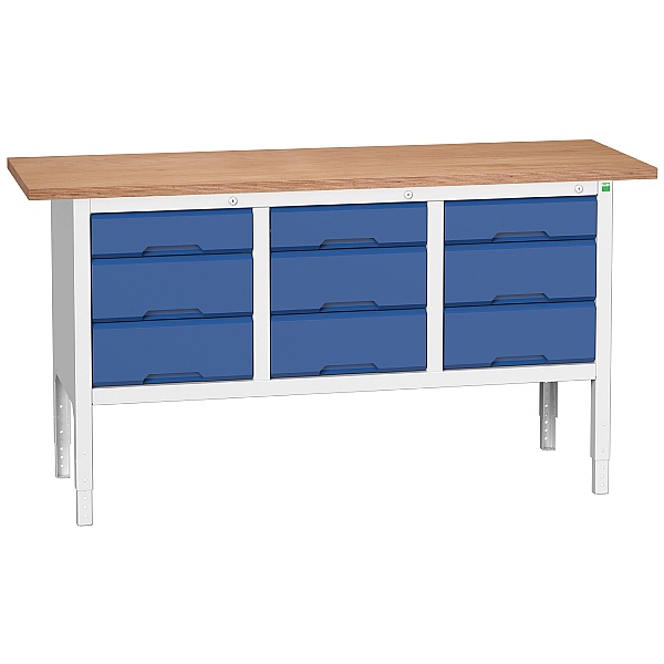 Bott Verso Storage Benches - 1750mm With 9 Drawers