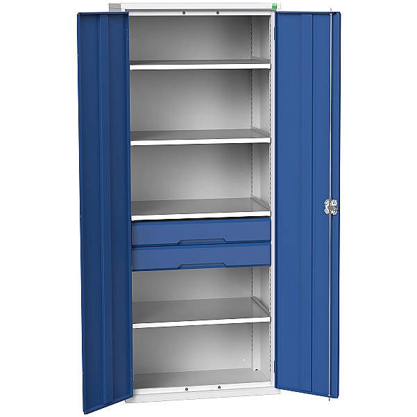 Bott Verso Kitted Cupboard 800W 4 Shelves and 2 Drawers