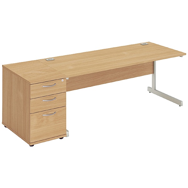 NEXT DAY Commerce II Rectangular Desks With Desk H