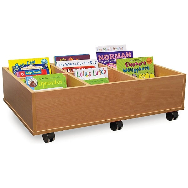 6 Bay Kinderbox Book Storage With Castors